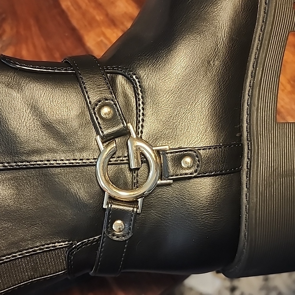 GBG Los Angeles Boots Black Size 8.5 - Picture 5 of 7